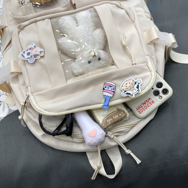 Large Capacity Backpack for High School Students ins Japanese Style Junior High School Student Schoolbag Women's Korean Style chic Mori Style Girls' Backpack