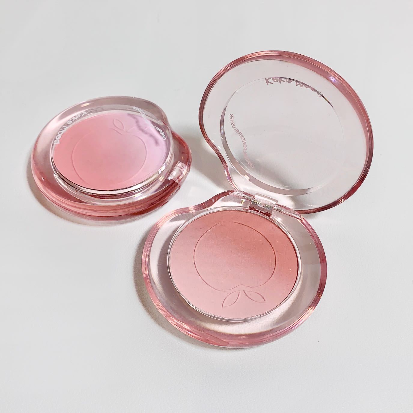 kekemood Peach Gas Blush Gradient Inflated Color Blush Women's Natural Highlight Repairer Plate Gills Purple Matte Student