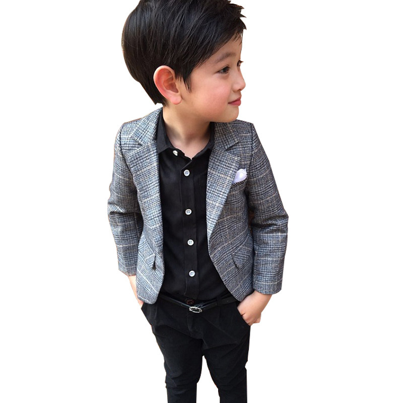 Children's small suit  spring and autumn Korean style boy's dress spring casual jacket top handsome boy's suit