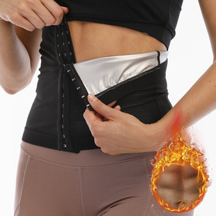 Amazon European and American Breasted Zipper Adjusting Waist Seal Belly Belt Running Yoga Plastic Belt Fitness Sweat Protection Belt