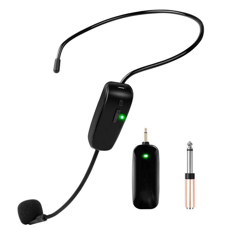Wireless microphone UHF head-mounted small bee loudspeaker for teachers' lectures special teaching ear-hung small microphone