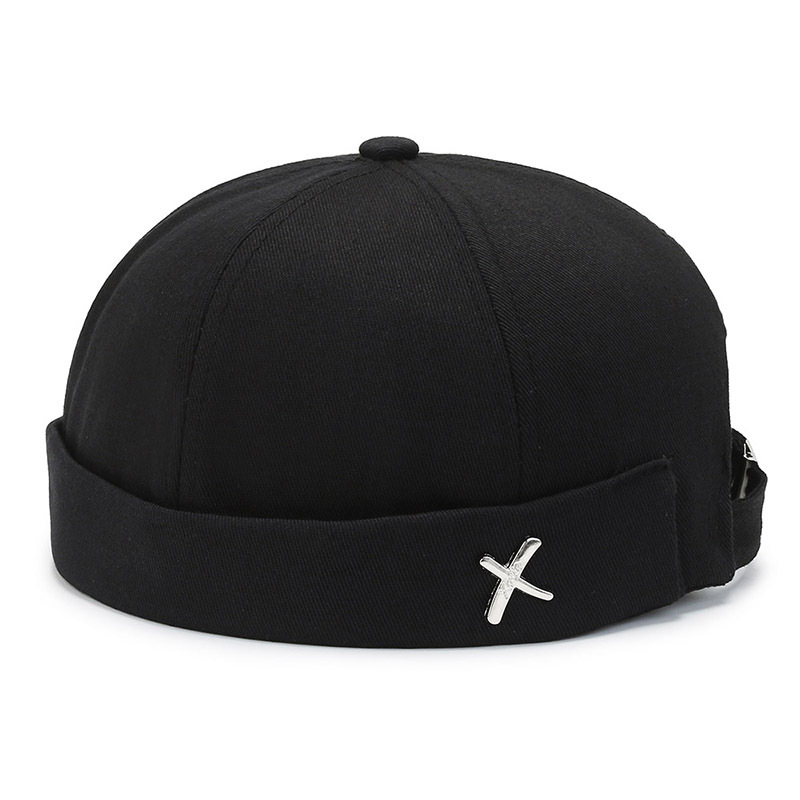 Spring New Style Melon Skin Hat Korean Style Street Hat Personalized Beanie Round Hat for Sailors and Land Master Hat for Men and Women ins Niche_voghion.com