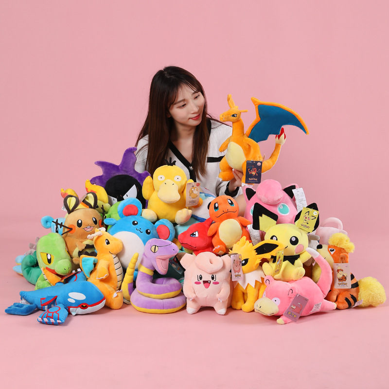 Genuine Pokémon plush toys wholesale dolls Duck and Charmander Pokémon dolls rag dolls cross-border