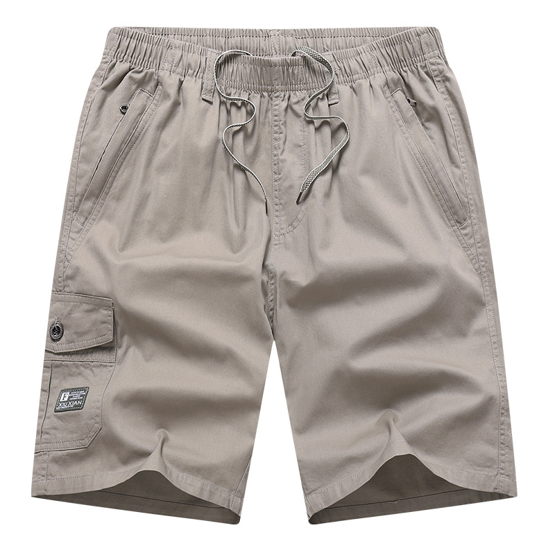 Shorts Men's Cross-border Foreign Trade Summer New Men's Shorts Large Size Cotton Overalls Men's Casual Trendy Half-length Pants