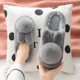 Cotton slippers women's winter thick-soled non-slip three-dimensional plush warm home indoor couple cute outer wear bag heel confinement shoes
