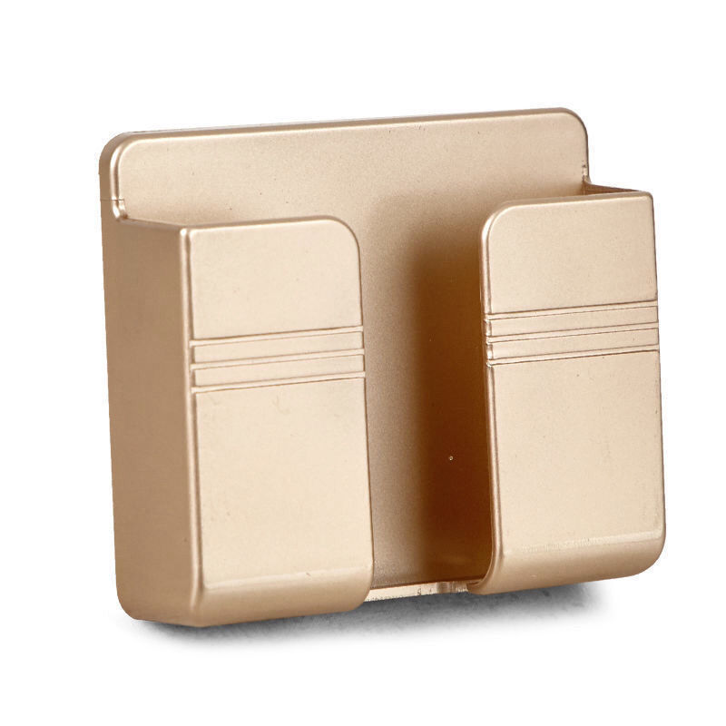 Mobile Phone Charging Storage Rack Bedroom Remote Control Storage Box Charging Bracket Wall Punch-Free Adhesive Wall Hanging Type