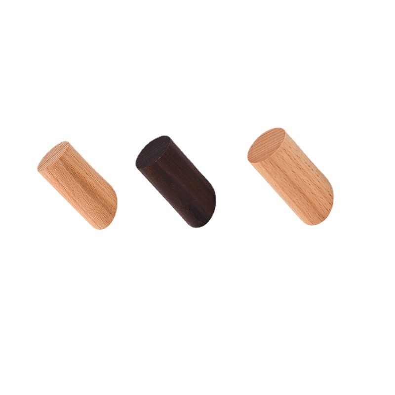 Wooden hook Nordic style hook door back porch wall hanging cloakroom load-bearing hook solid wood hook wholesale