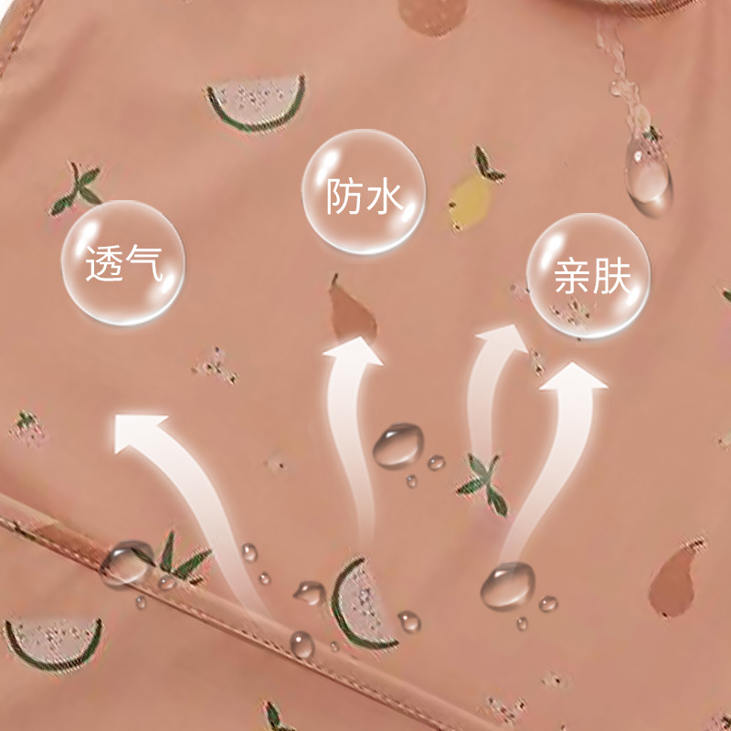 2022 Denmark New Baby Waterproof Dirty-proof Rice Bag Baby Bib Bib Cute Printed Baby Spit Towel