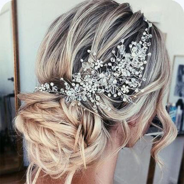 Amazon AliExpress European and American Crystal Headwear Hair Band Rhinestone Hair Accessories Wedding Dress Banquet Headwear Bridal Jewelry