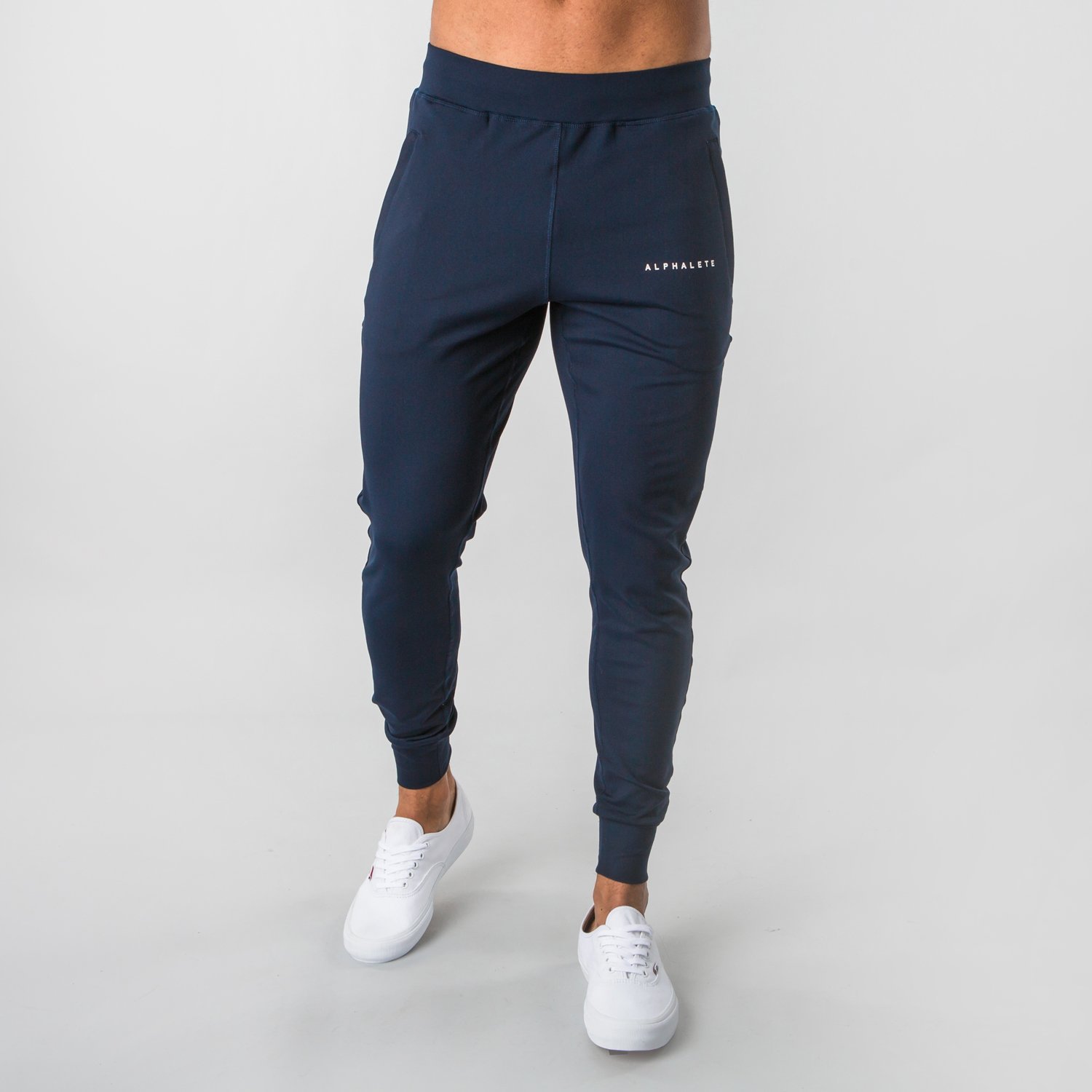 Muscle fitness brothers spring and autumn men's sports leisure running exercise Stretch Slim empty plate trousers foreign trade Wholesale