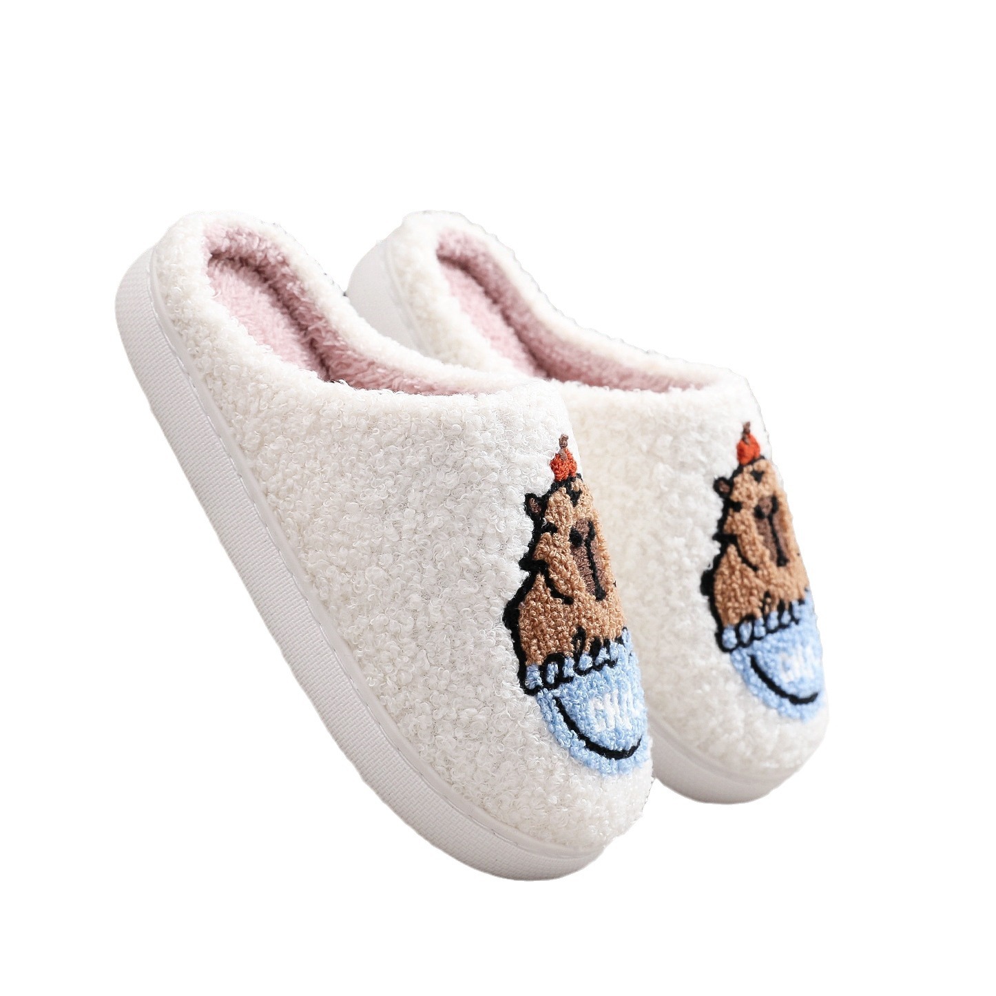 2024 New comfortable home capabala slippers winter cross-border Panama capybara cotton slippers men and women couple