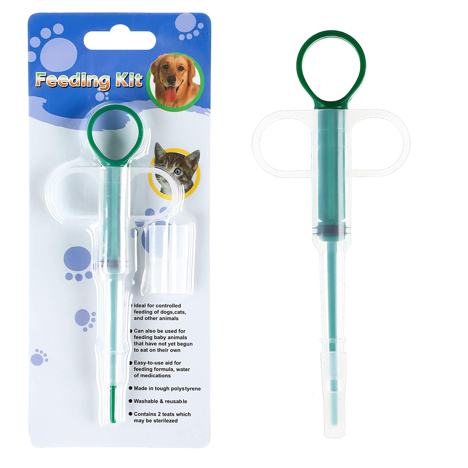 Pet medicine feeder insect repellent supplies can hold tablets cat and dog Universal Pet syringe press pet supplies wholesale