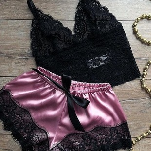 Mengya sexy lingerie European and American Foreign Trade Amazon pajamas lace pajamas underwear nightdress ebay
