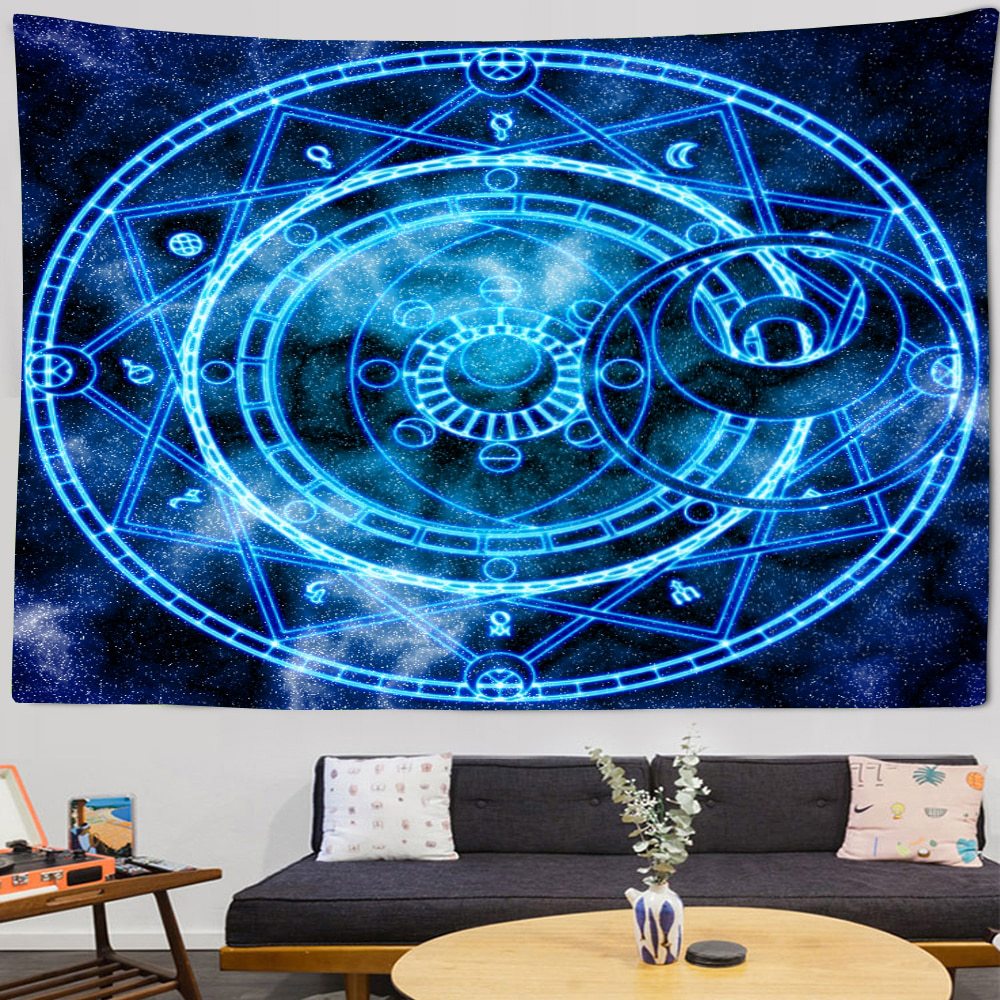 Amazon Tapestry Cross-border Trade ins Hanging Viking Crow Meditation Gypsy Psychedelic Tarot Background Cloth