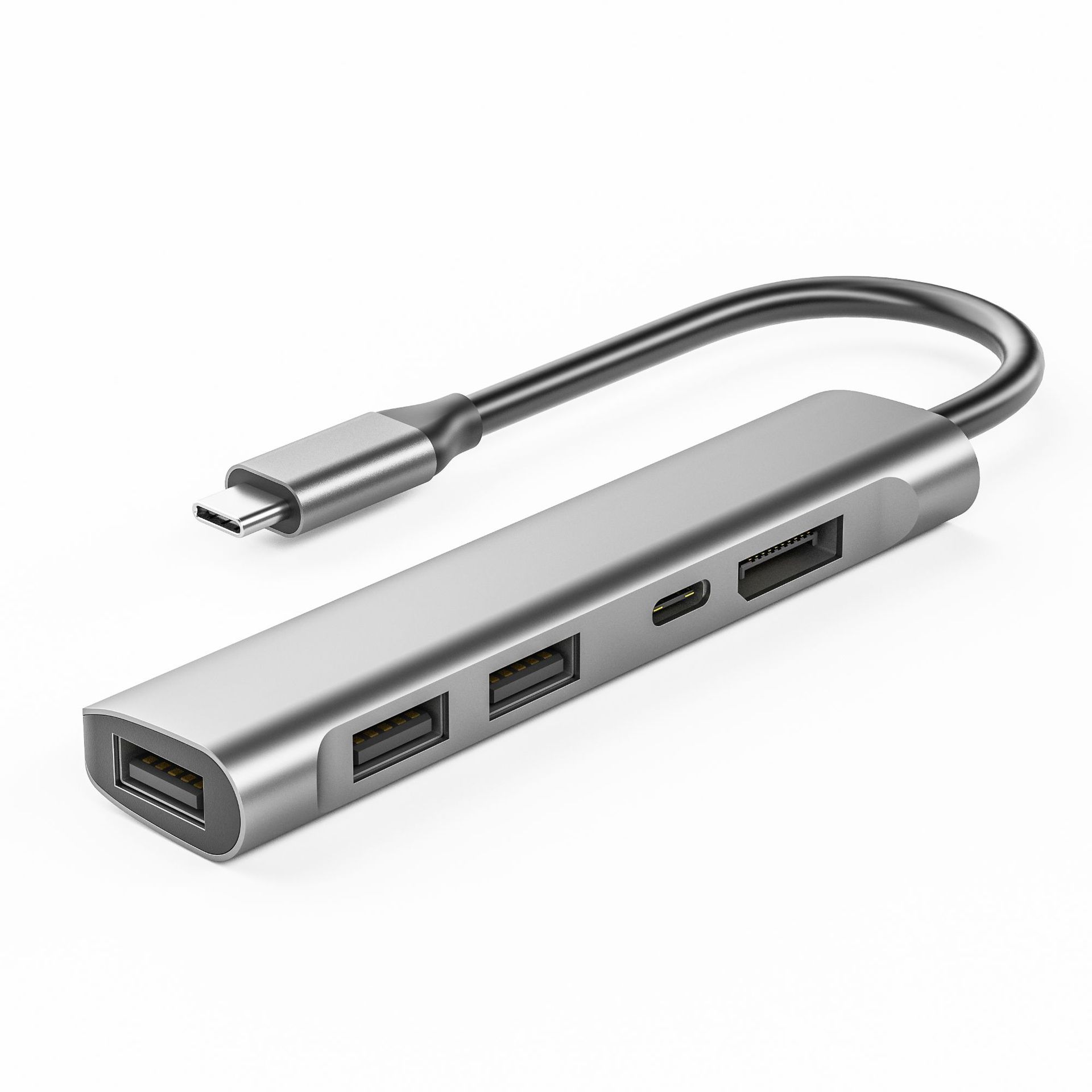 Type-c five-in-one docking station USB-C to 4K/60Hz DP PD docking station USB HUB HUB