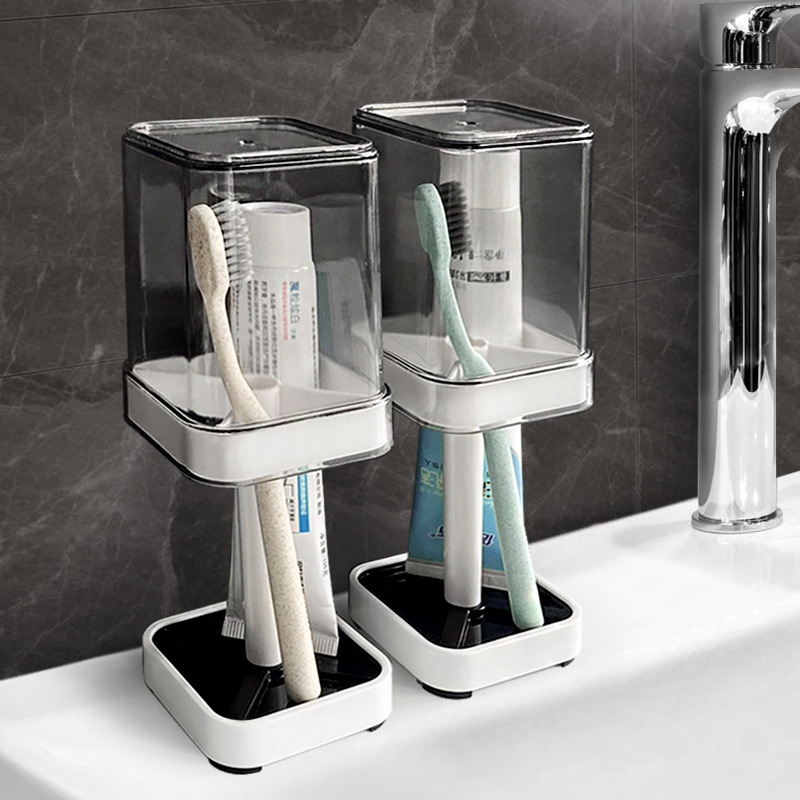 Dust-proof Washing Cup Toothpaste Toothbrush Storage Rack Household Gargle Cup Set Toothbrush Cup Dormitory Toothbrush Holder Toothbrush Holder