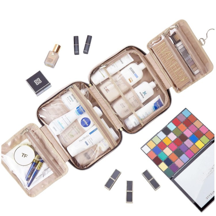 Spot New Cosmetic Bag with Hook Travel Portable Waterproof Cosmetic Handbag Travel Multifunctional Storage Bag