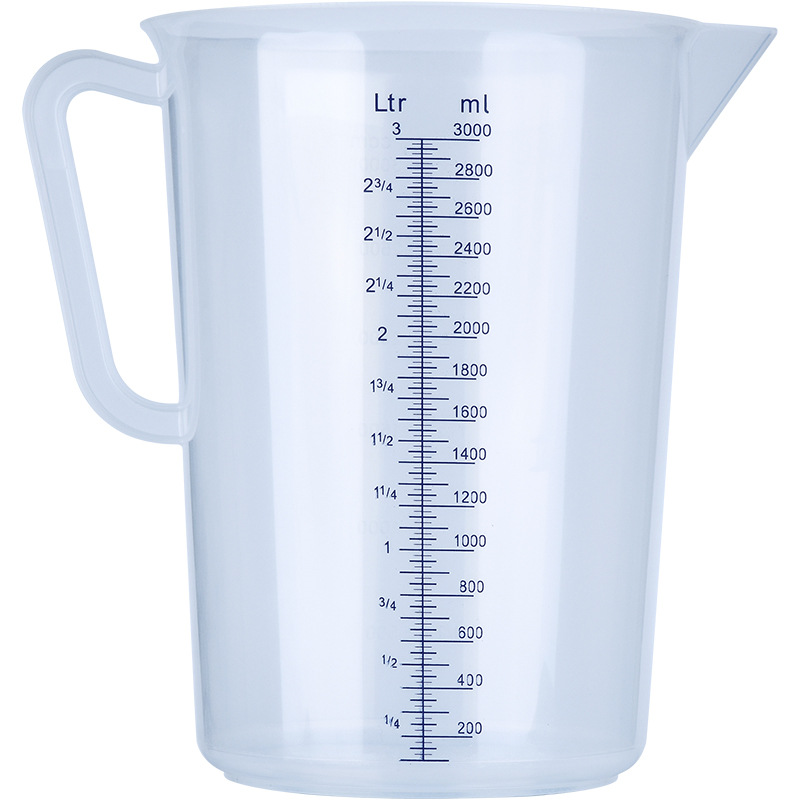 With scale ml measuring cup plastic household thick large capacity milk tea shop special measuring cylinder food grade precision