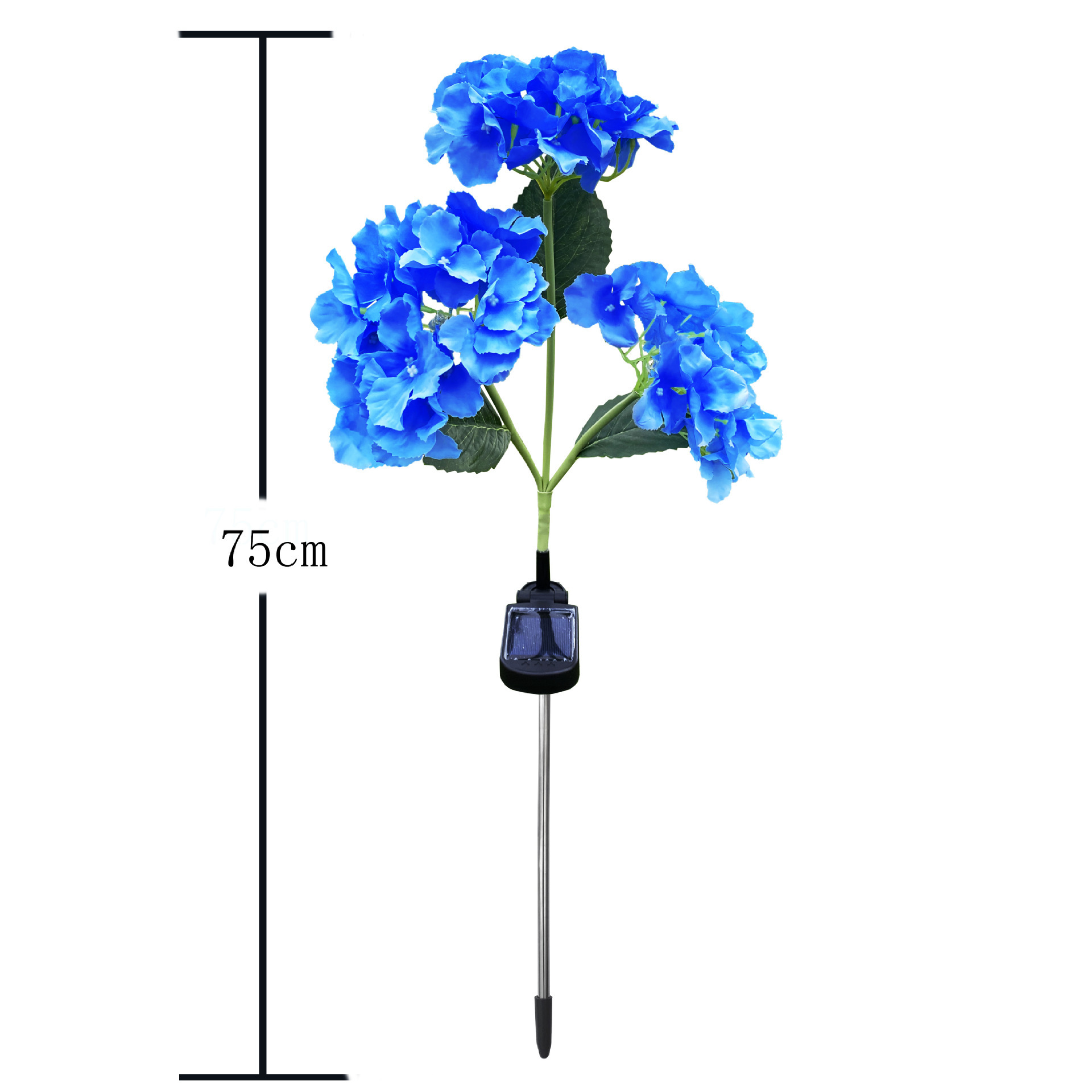 太阳能绣球花仿真花地插户外花园装饰灯别墅庭院插地草坪灯庭院灯