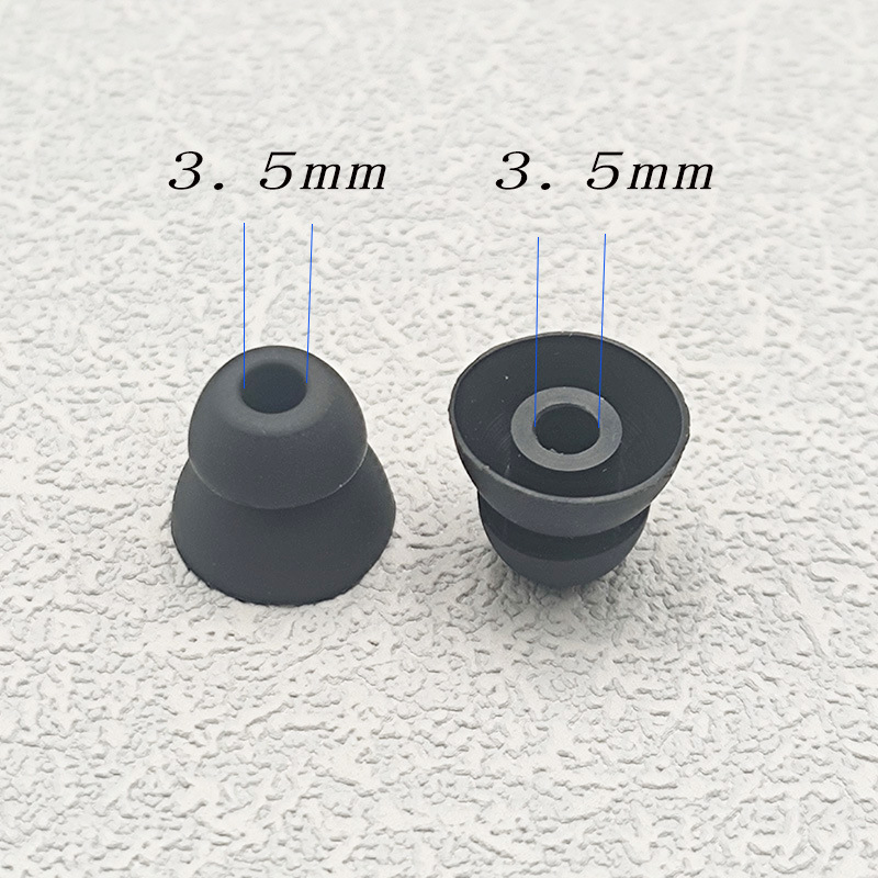 Spot in-ear earplug silicone sleeve double-layer ear cap earplug sleeve two-layer earplug rubber sleeve two-layer earplug cap