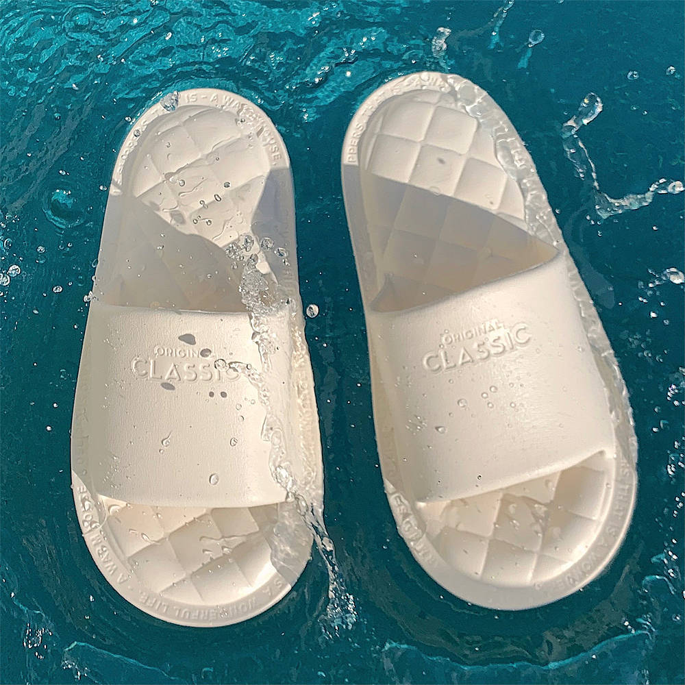 Women's Home Indoor Bathroom Slippers Simple New Cyber Celebrity Lightweight Soft Bottom Comfortable Summer Slippers