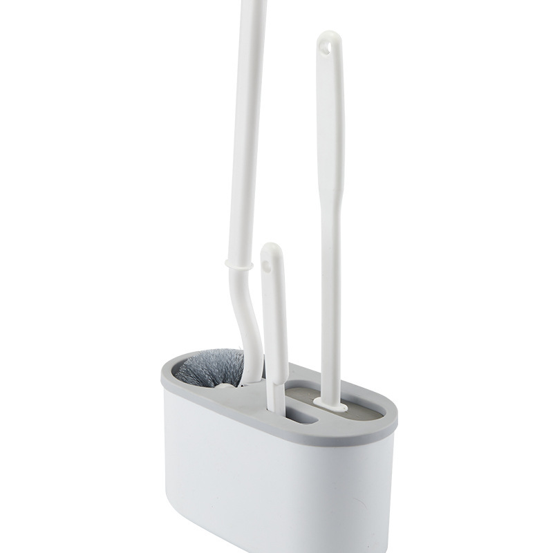 Creative toilet brush suit toilet brush Japanese S-type toilet brush cleaning brush toilet brush three-piece set brush