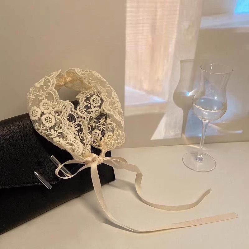 Lace Hair Band Fairy Mori Style Super Fairy Ribbon Hair Band Women's Tie Hair Weaving Headwear Ribbon Headband Women's Hair Accessories