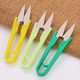 Plastic handle metal cross stitch U-shaped small scissors household thread trimmer thread scissors yarn scissors factory wholesale