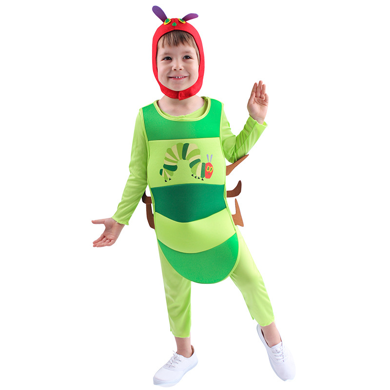 Children's Holiday Party Dress-up Little Caterpillar Style Performance Costume Role Playing Costume Stage Costume Performance Costume