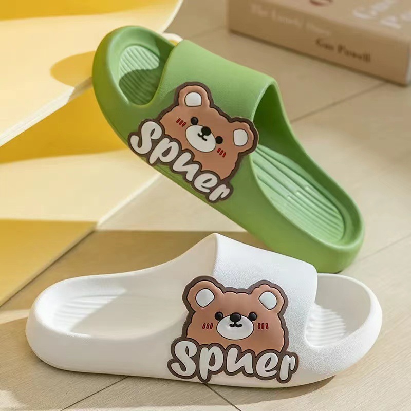 Thick Bottom Slippers Women's Slip-on Feeling Summer Outfit Home Non-Slip Deodorant Indoor 2023 New Style Household Sandals and Slippers for Men