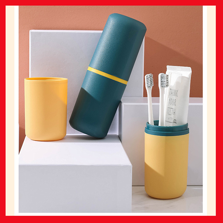 Travel Wash Cup Household Bathroom Mouthwash Cup Dental Bucket Travel Toothbrush Toothpaste Storage Box Dental Box Portable Set