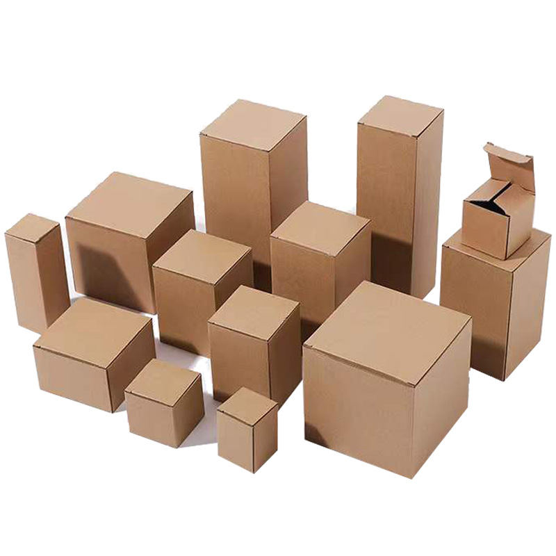 Spot universal Kraft paper box three-layer hard corrugated paper box pit box Cup hardware products corrugated packaging box