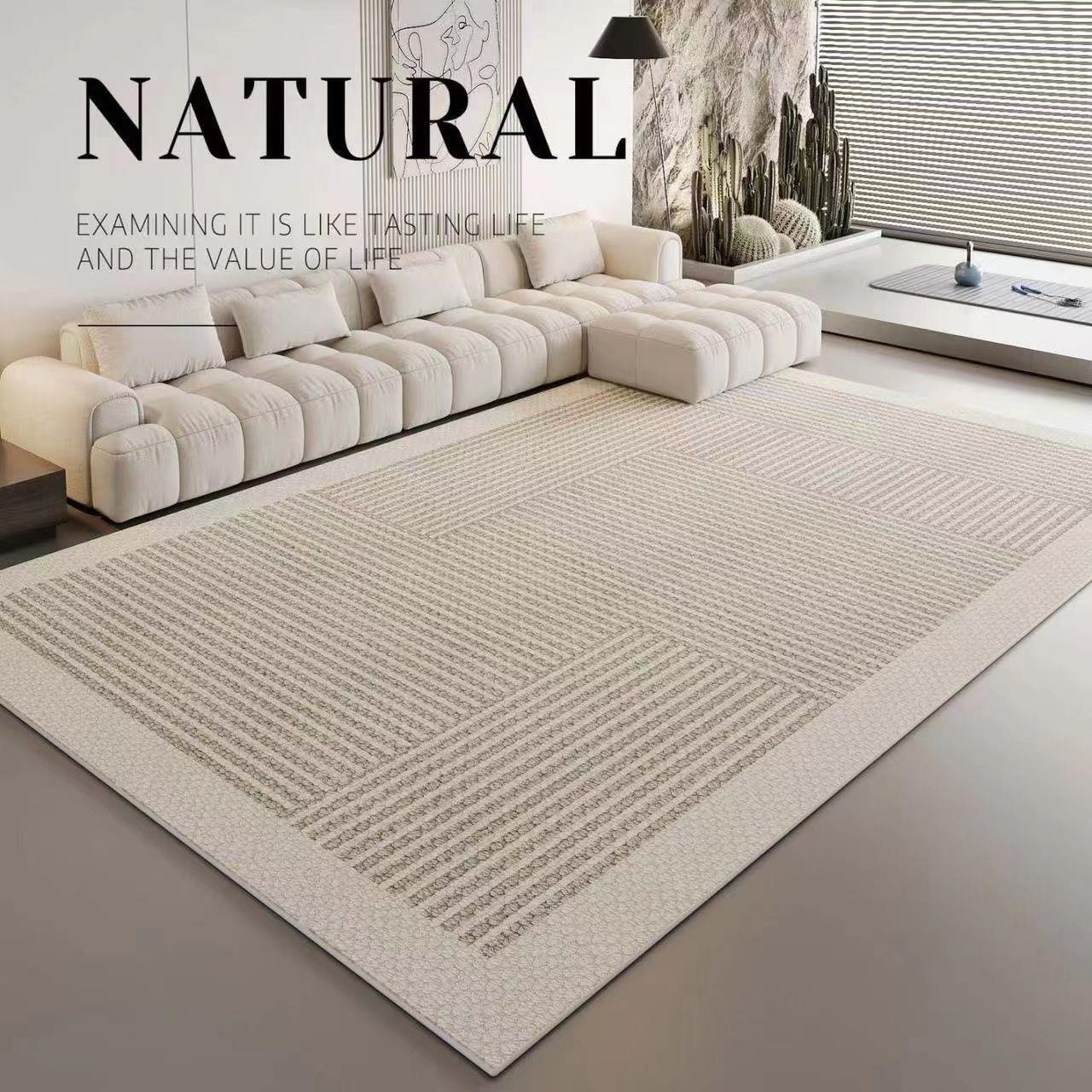 Living Room Carpet Ins Cream Style Light Luxury Advanced Bedroom Room Study Modern Sofa Coffee Table Blanket Bedside Mat