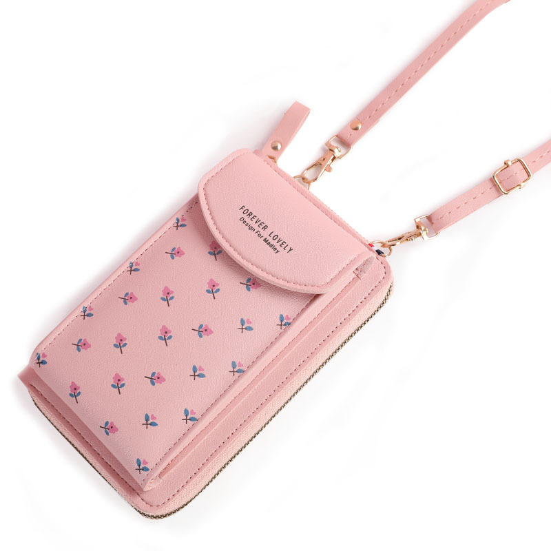 Factory direct new large-capacity multi-functional solid color fashion simple shoulder bag crossbody mobile phone bag Women's