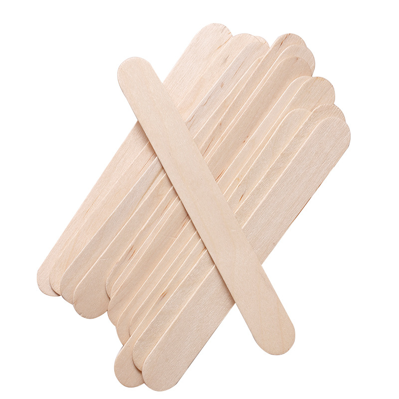 Beauty Hair Removal Care Tool Disposable Wooden Stick 100 Piece Bag Log Hair Removal Wax Scaveling Tool Wood Chip