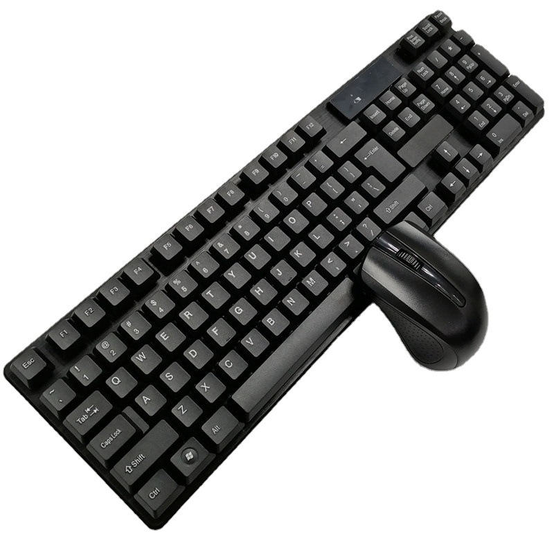 Neutral 2.4g wireless keyboard and mouse set suspension button 104 button wireless spot wholesale foreign trade can be set