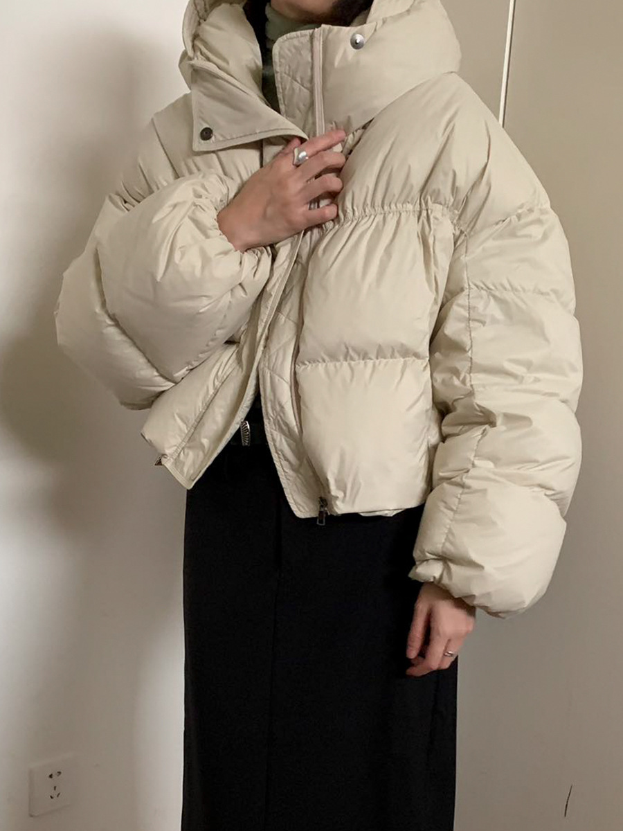 [7-color optional] 2024 winter new design 90 white duck down hooded down jacket short coat A3708