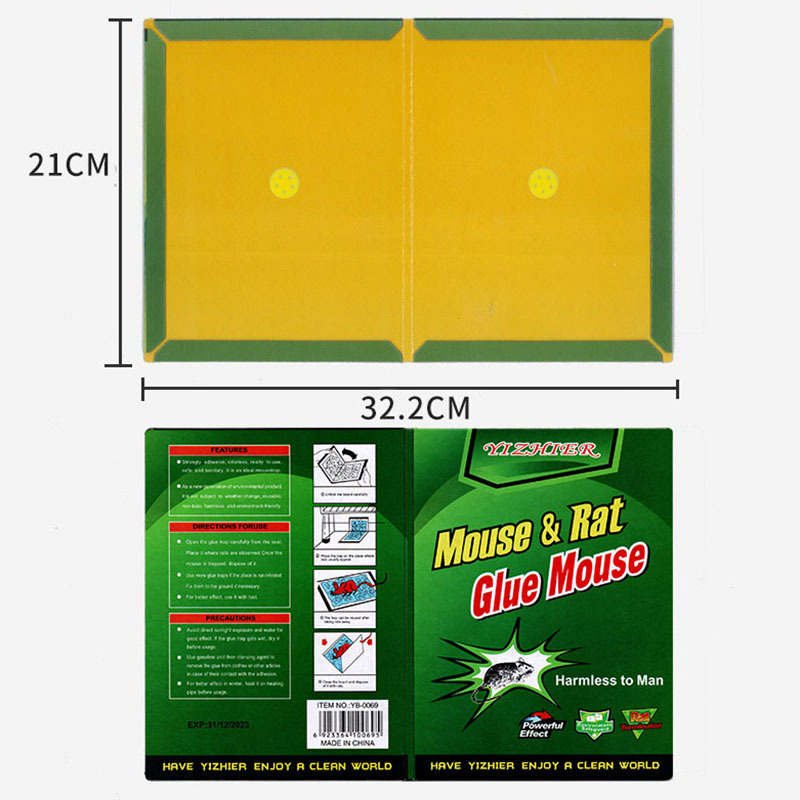 One ear strong sticky mouse board mouse stick mouse stick mouse stick mouse stick insect fly board rodent killing efficient sticky board wholesale