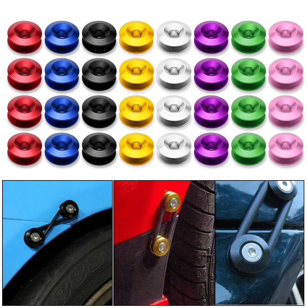Car modification front and rear bumper double-layer gasket surround buckle quick release fastener
