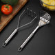 Wholesale stainless steel manual potato puree press baby food supplement masher wave shaped potato press kitchen gadget