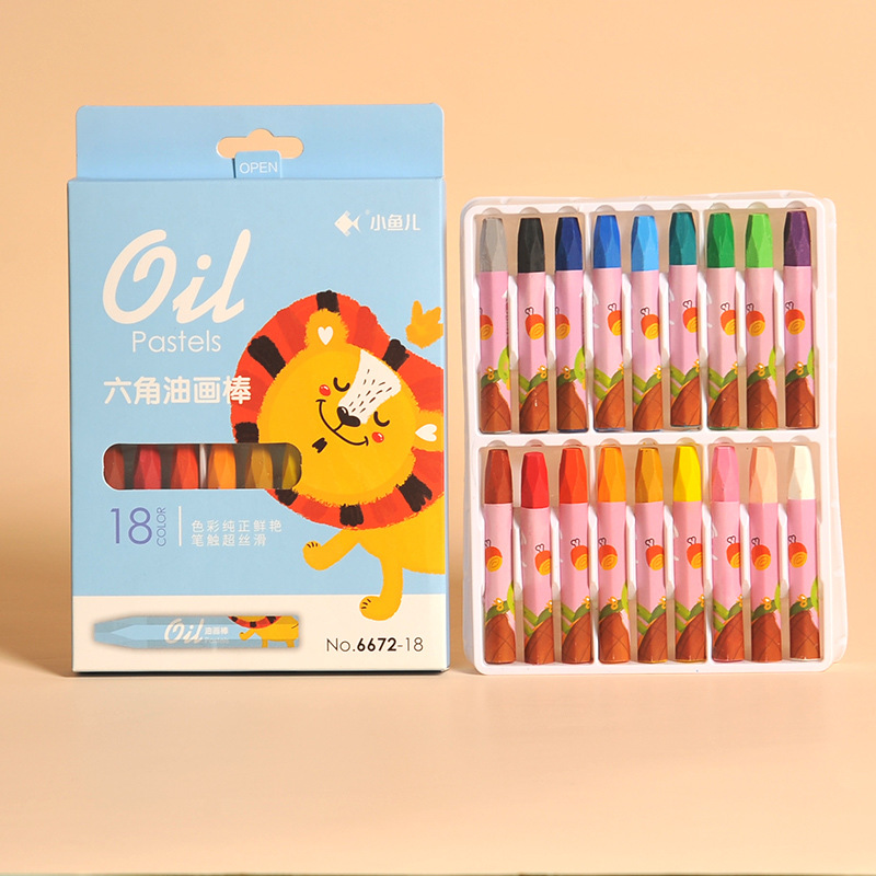 Xiaoyuer oil painting stick crayon children's kindergarten oil painting brush silky painting stick colored pen crayon wholesale