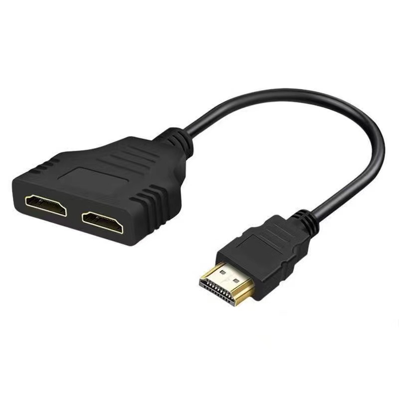 hdmi 1-2 splitter 1 in 2 out HDMI switching line 1 in 2 out HD splitter 1 minute 2 1 Drag 2