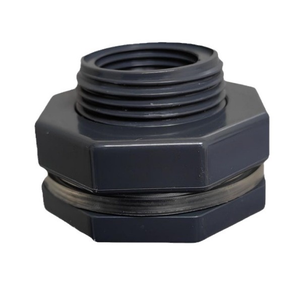 PVC connector water tank connector water tank interface plastic connector, internal and external wire connector PE connector interface container accessories