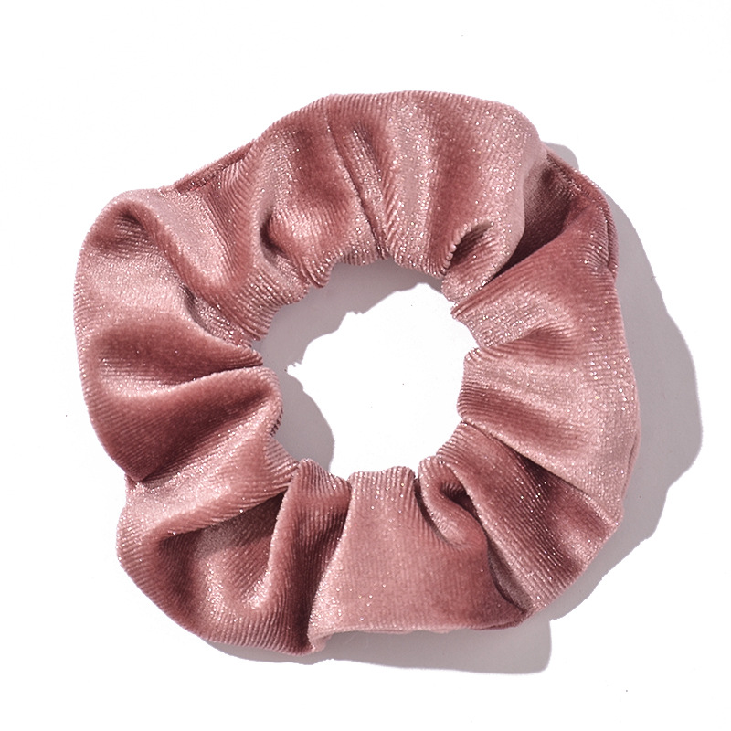 Yitang Special for Amazon Spot Set Hot Sale 12 Color Velvet Women's Large Intestinal Hair Ring Velvet Head Flower