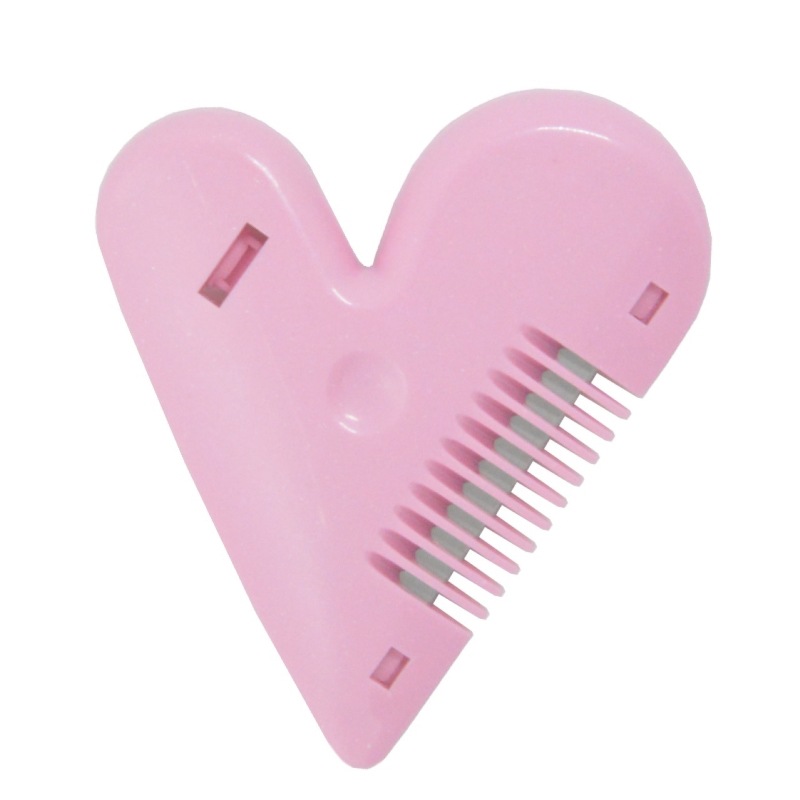 Peach heart double-sided hair comb bangs trimmer hair trimming comb children's cut-proof hair clipper blade can be replaced