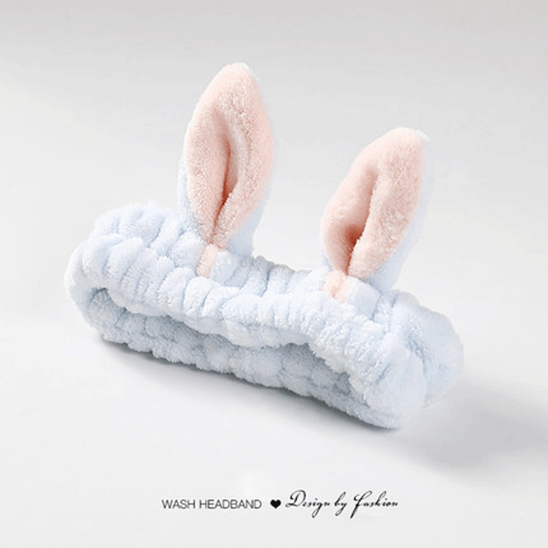 Hair band female face wash South Korea headband head accessories rabbit ears plush Internet celebrity hair tie cute headband headband