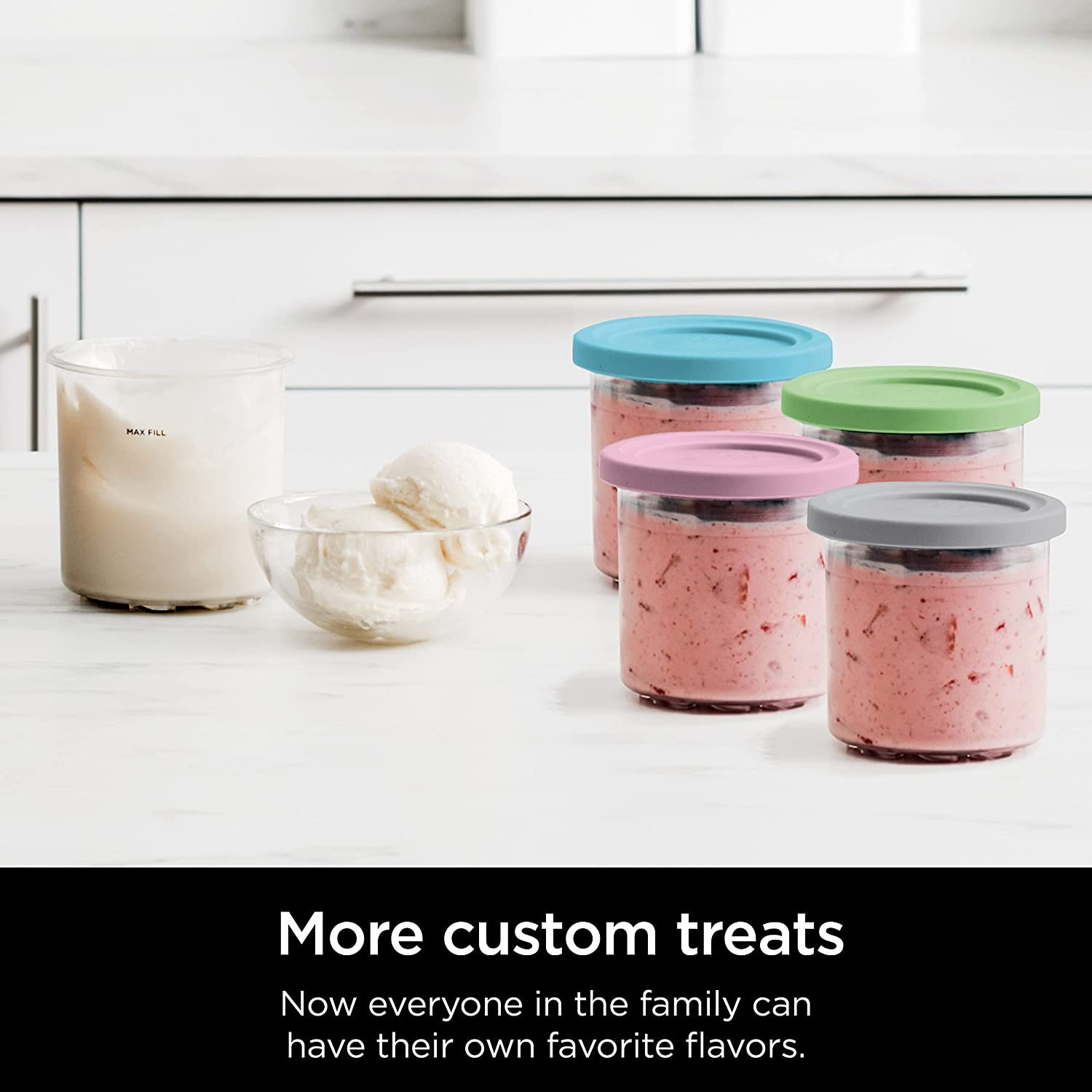 Cross-border ice cream storage tank for ninja summer ice cream decontainer Cup storage smoothie cream cup factory