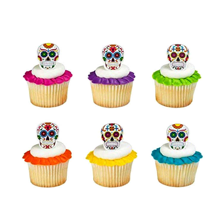 New color truck paper cup cake ring birthday cake decoration plug-in top decoration card insertion party supplies