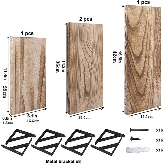 American Style Wooden Wall Storage Rack Solid Wood Clapboard Living Room Entrance Wall Bedroom Wall Storage Wall Hanging