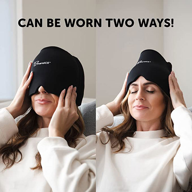 Cross-border hot sale cold compress head cover cooling multifunctional cold compress head cover headache relief cap gel ice compress head cover